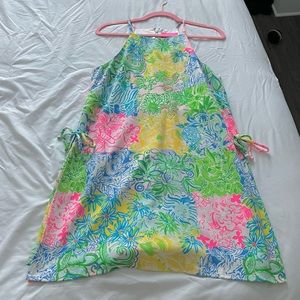 Lilly Pulitzer Pearl Romper Cheek to Cheek Patchwork